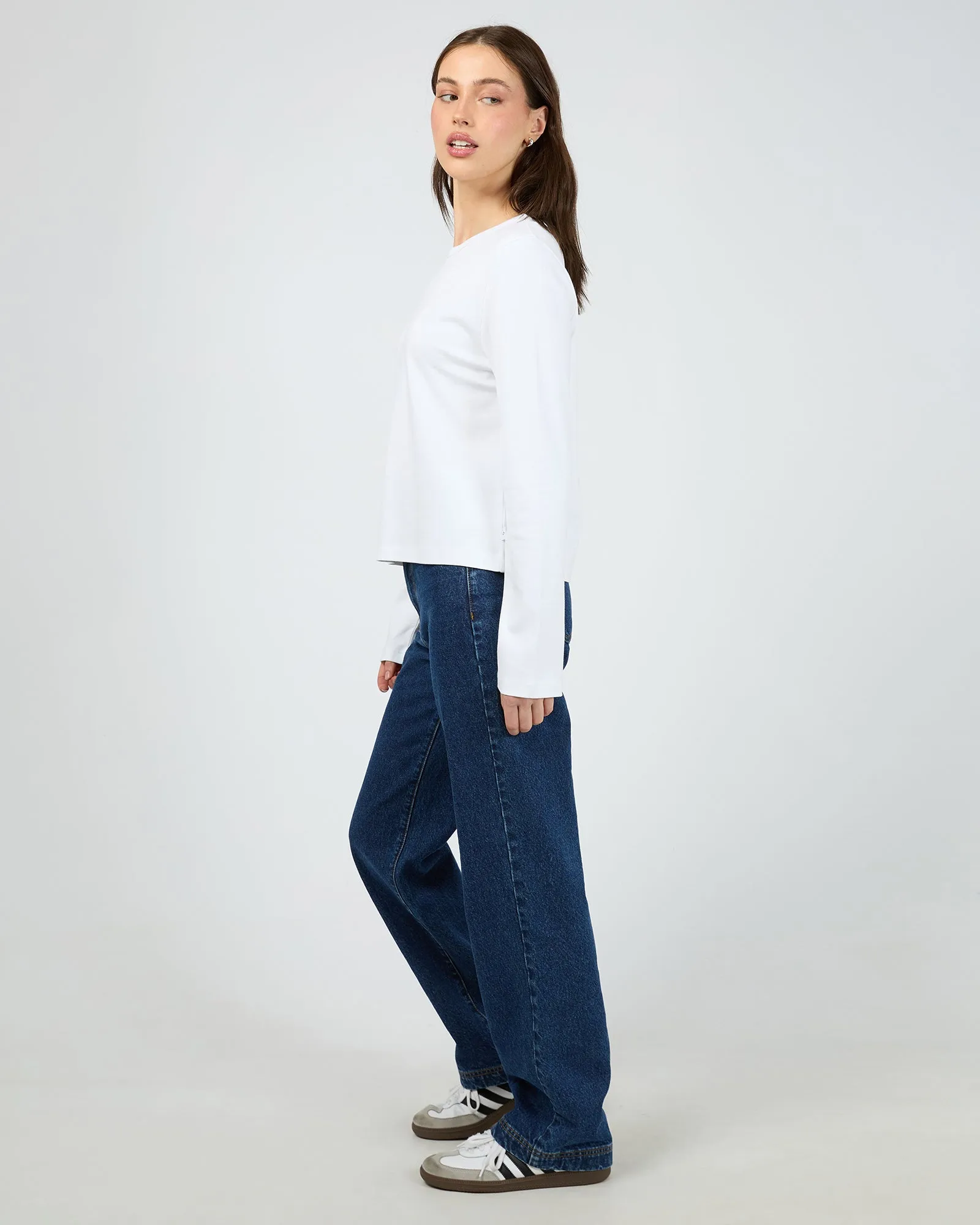 Regular Long Sleeve Tee White