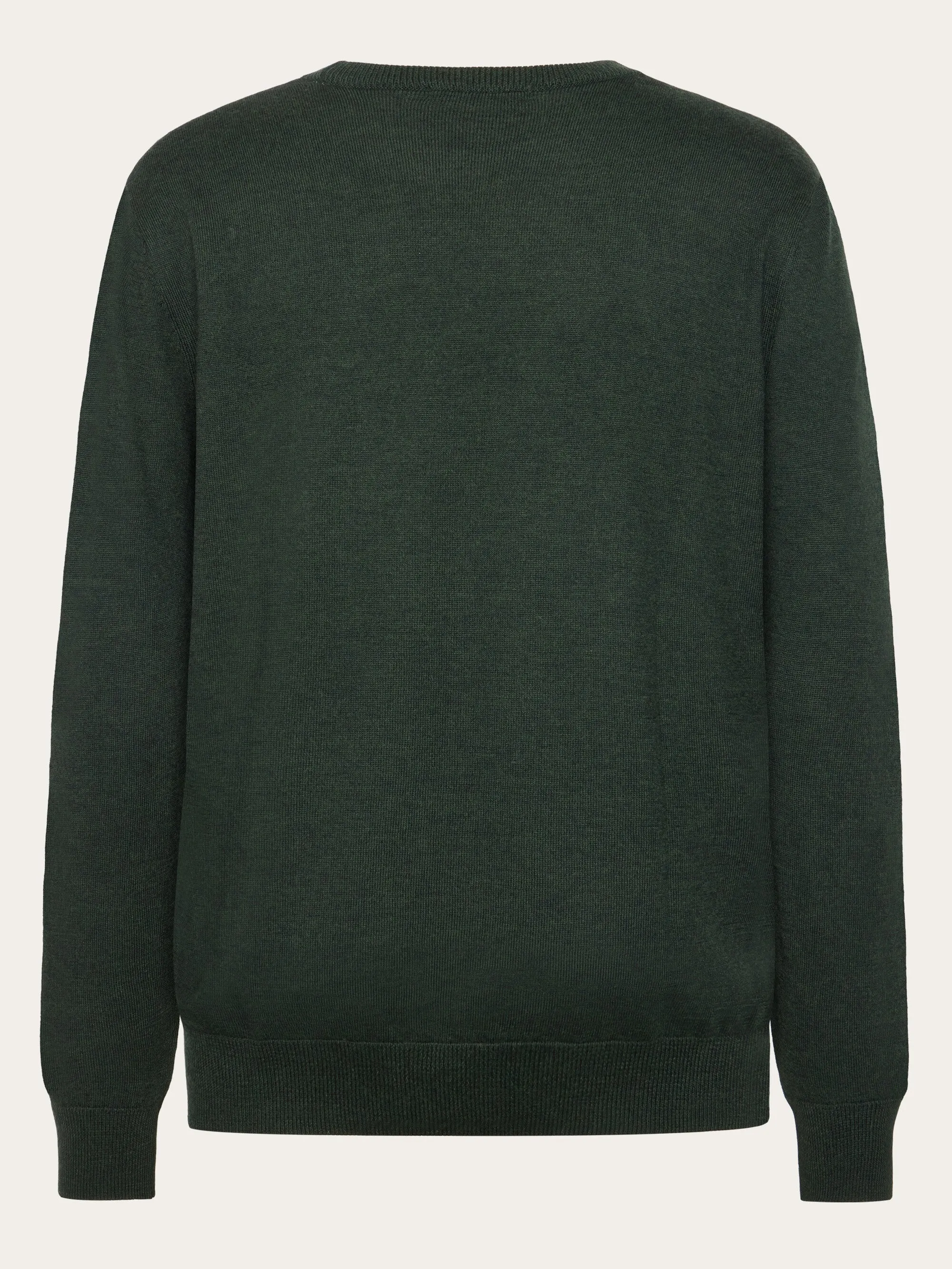 Regular merino knit crew neck - RWS - Forrest Night Knowledge Cotton