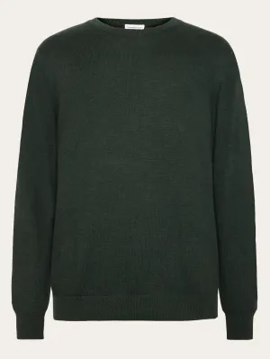 Regular merino knit crew neck - RWS - Forrest Night Knowledge Cotton