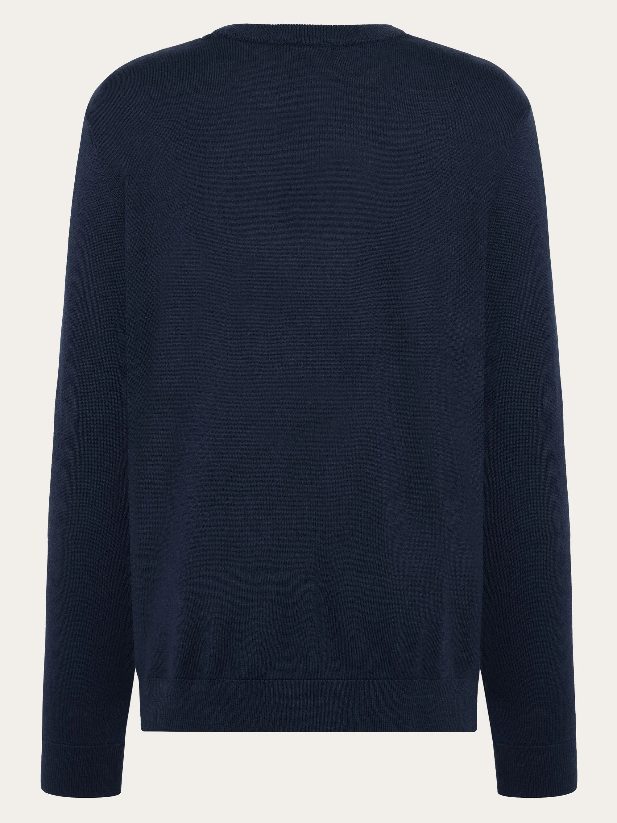 Regular merino knit crew neck - RWS - Total Eclipse Knowledge Cotton
