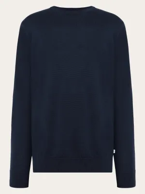 Regular merino knit crew neck - RWS - Total Eclipse Knowledge Cotton