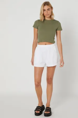 Silent theory harlem rib tee khaki