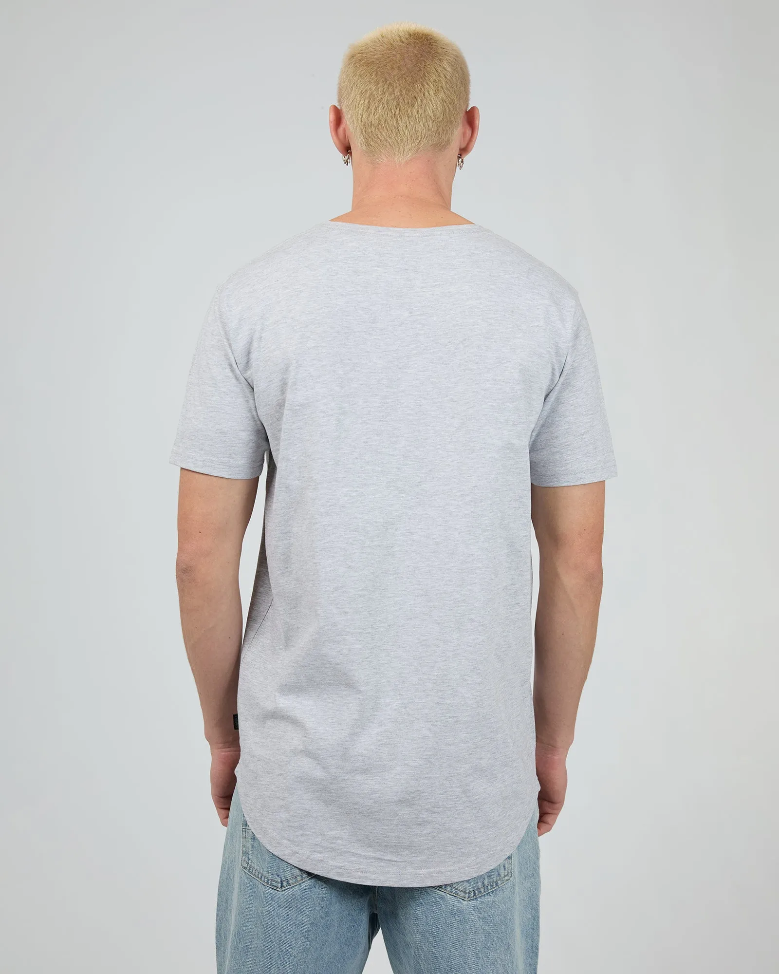 Solid Tail Tee Grey Marle