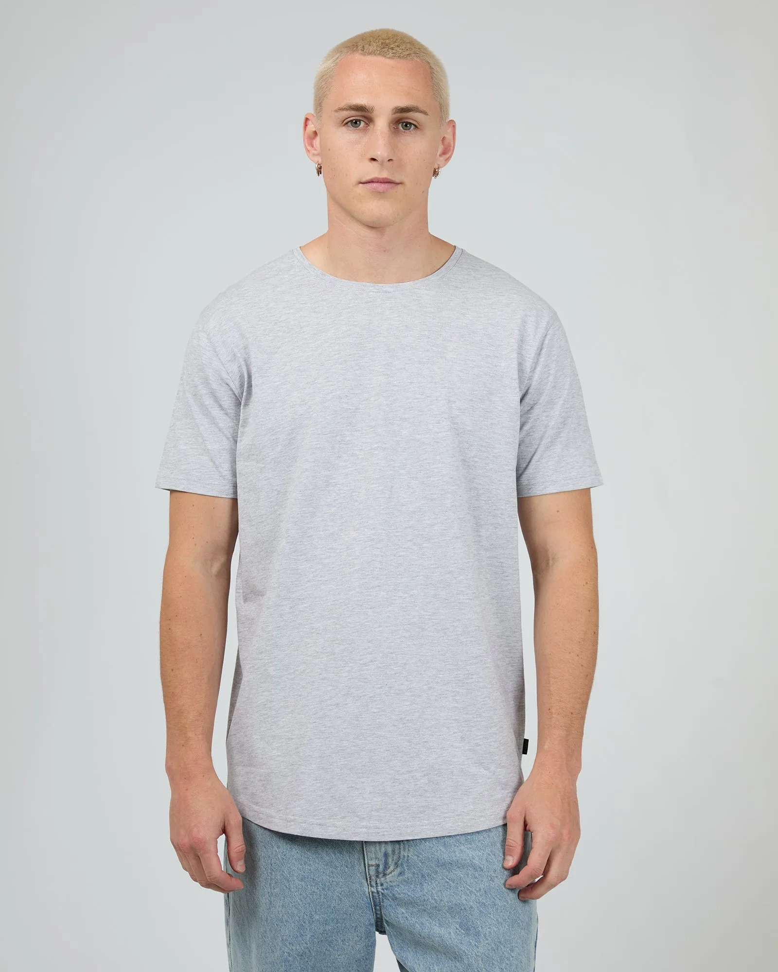 Solid Tail Tee Grey Marle