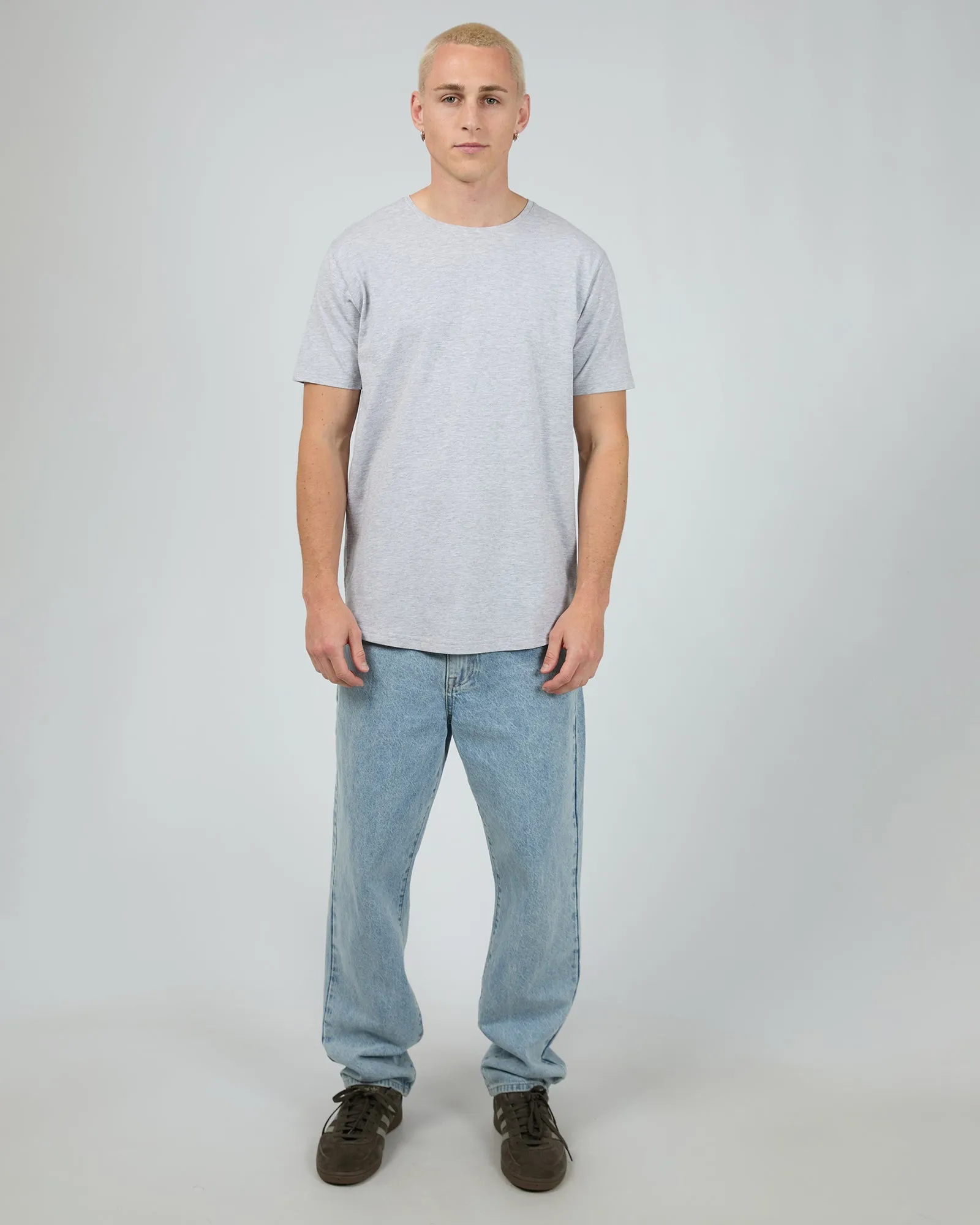 Solid Tail Tee Grey Marle