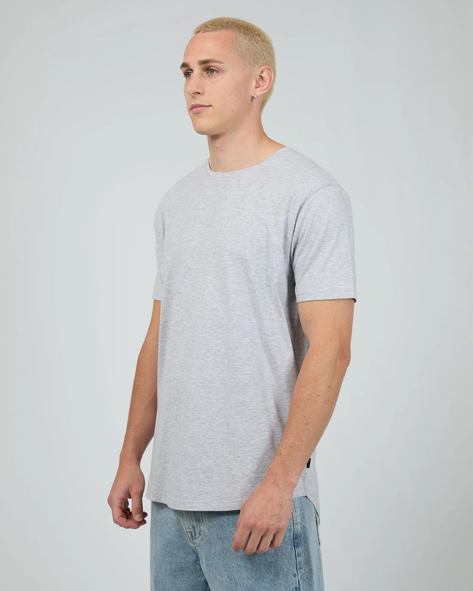 Solid Tail Tee Grey Marle