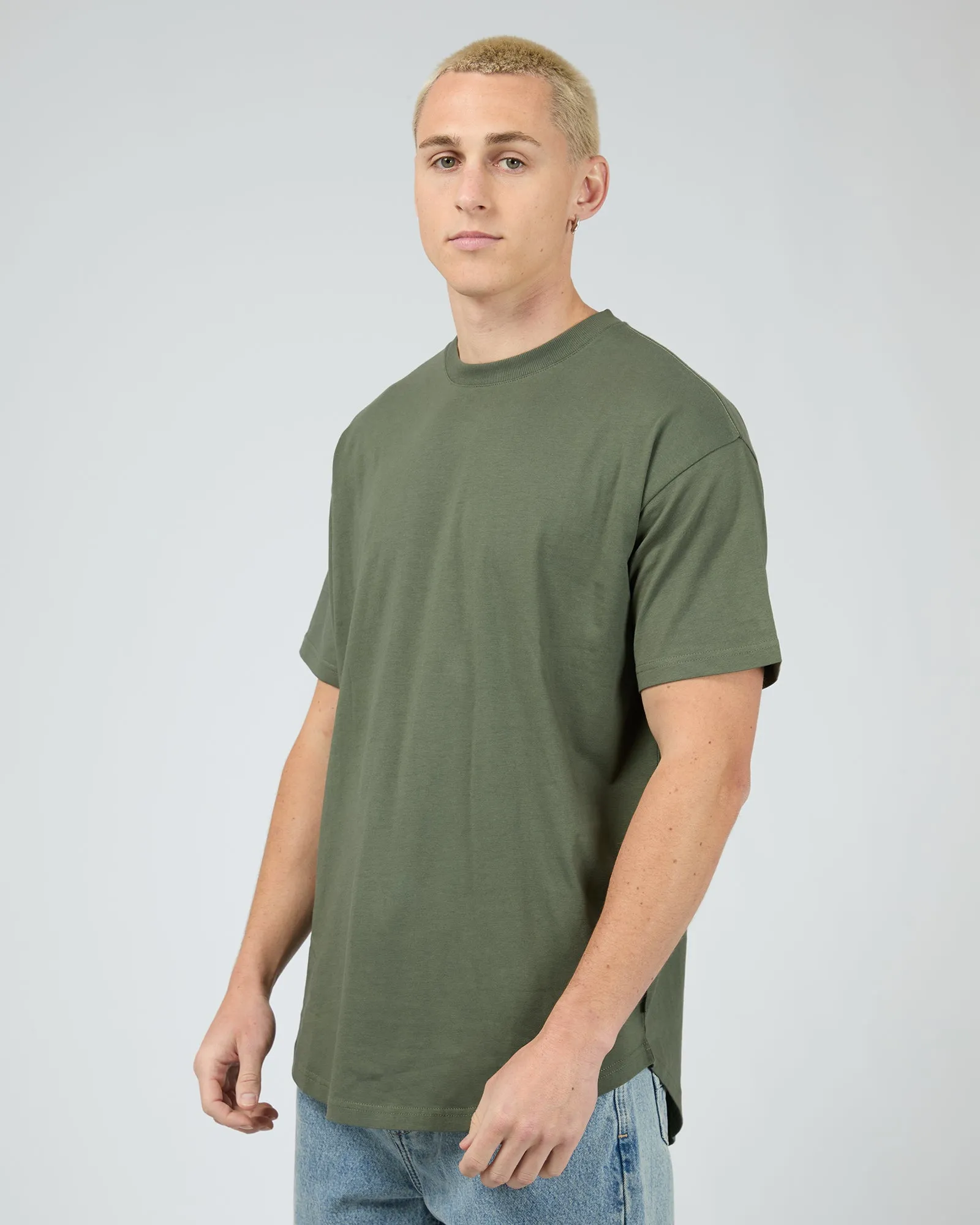Solid Tail Tee Khaki