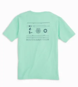Southern Tide Mens Fly Fishing T-Shirt - Offshore Green