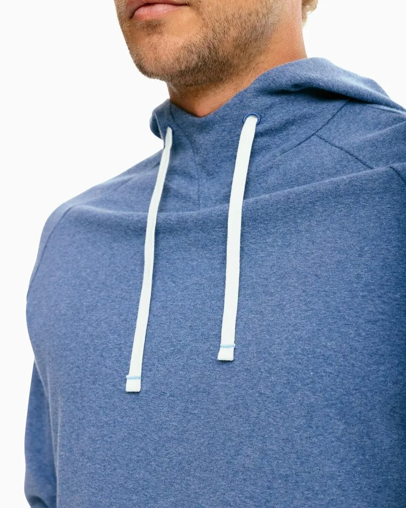 Southern Tide Ryker Heathered Hoodie - Heather Seven Seas Blue