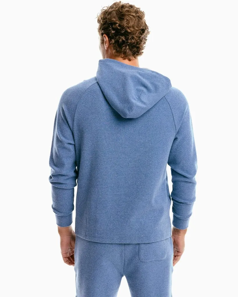 Southern Tide Ryker Heathered Hoodie - Heather Seven Seas Blue