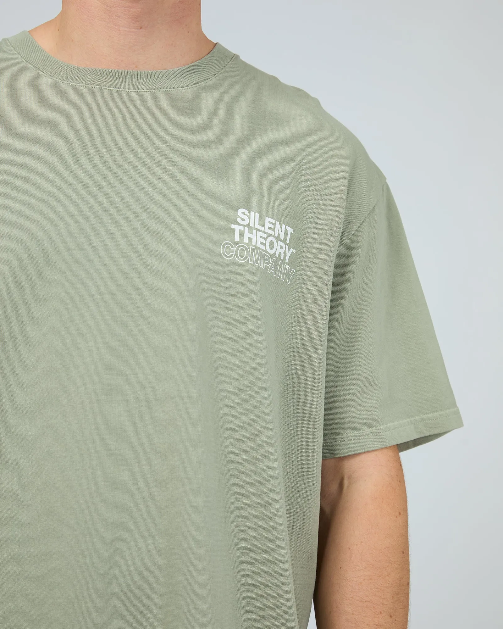 Stacked Tee Sage