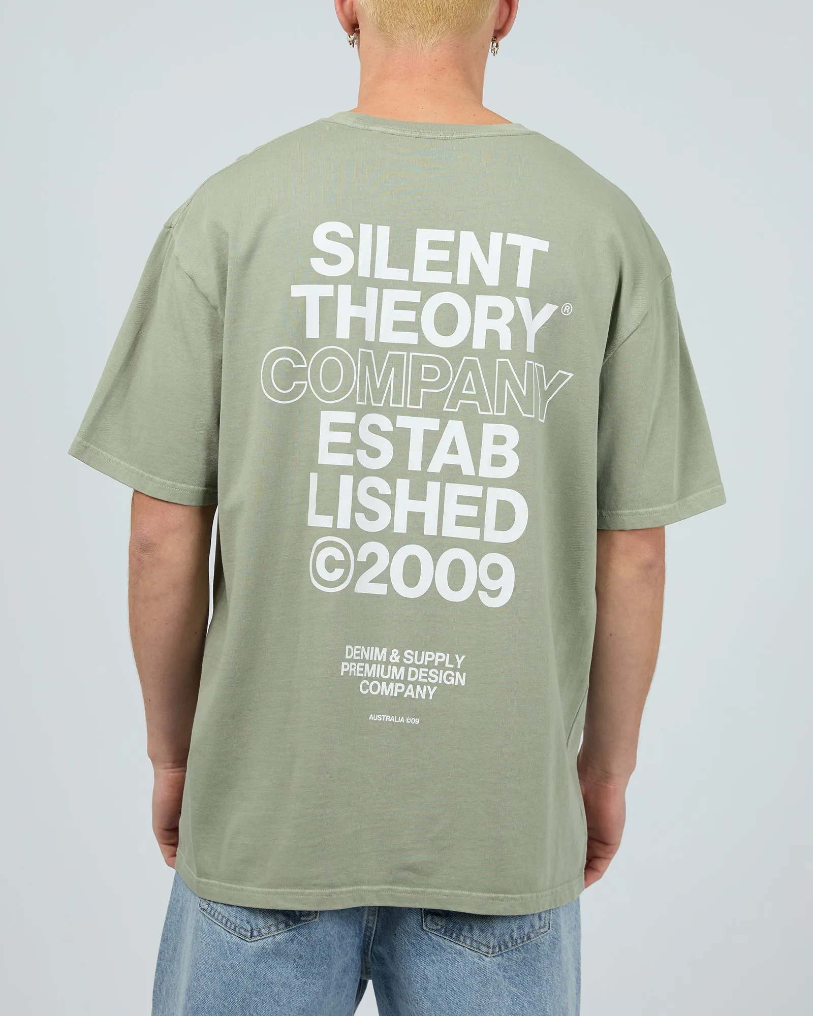 Stacked Tee Sage