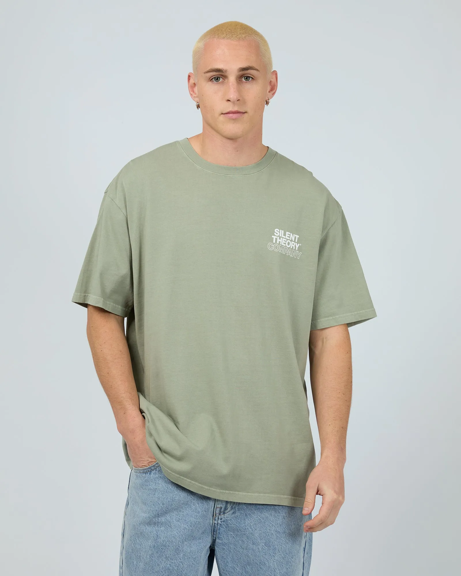 Stacked Tee Sage