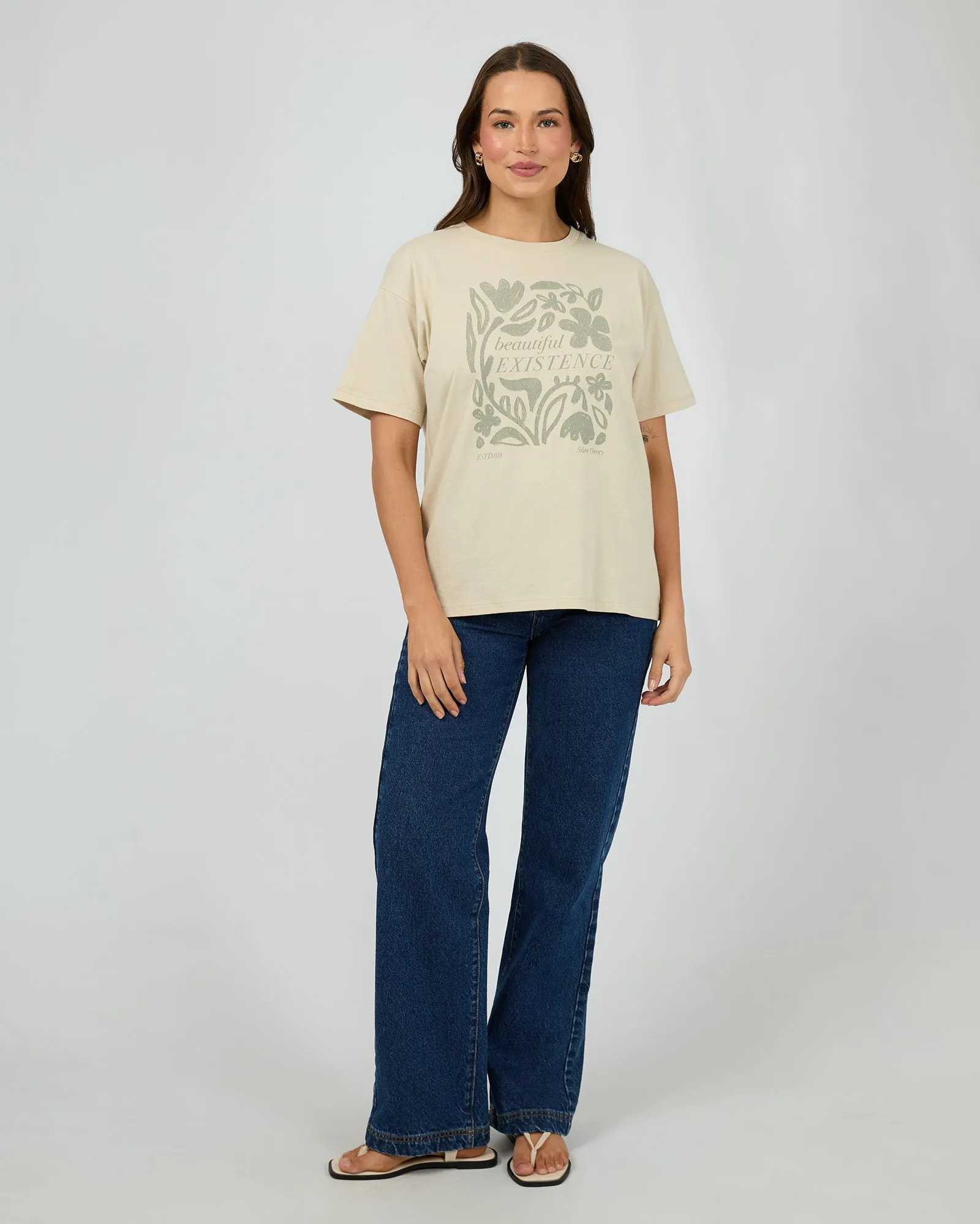Stencil Tee Natural