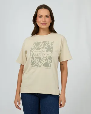Stencil Tee Natural