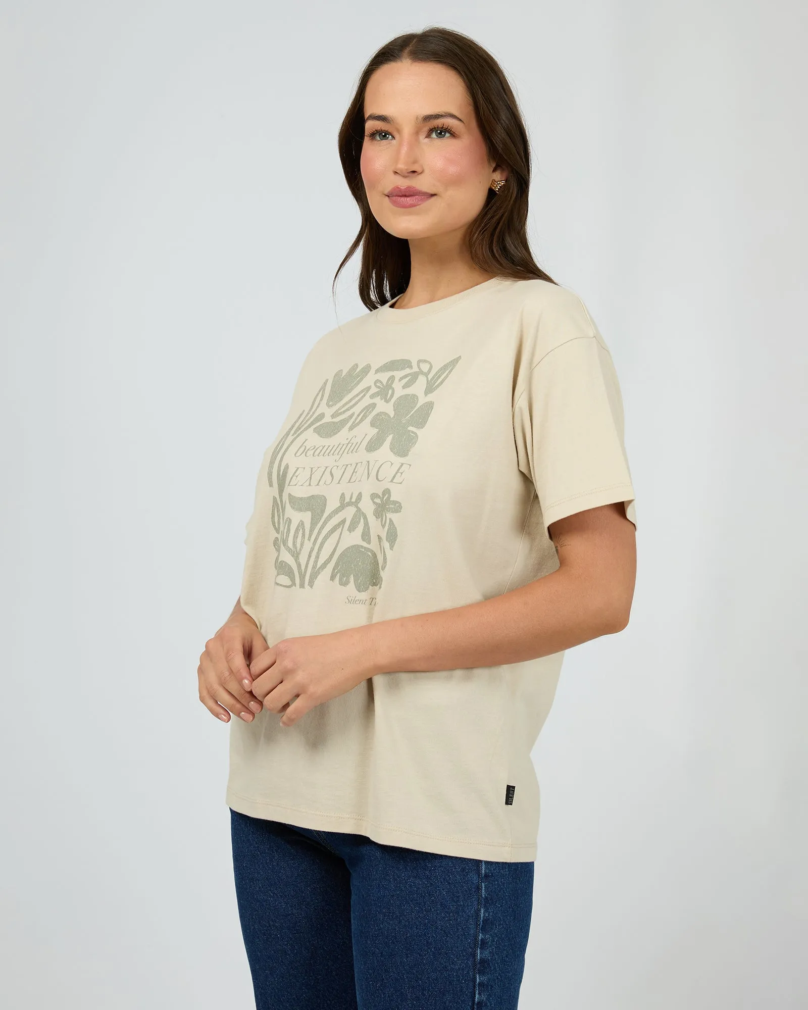 Stencil Tee Natural