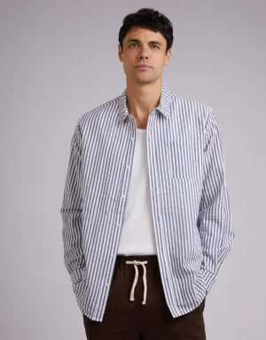 Stripe Long Sleeve Shirt White