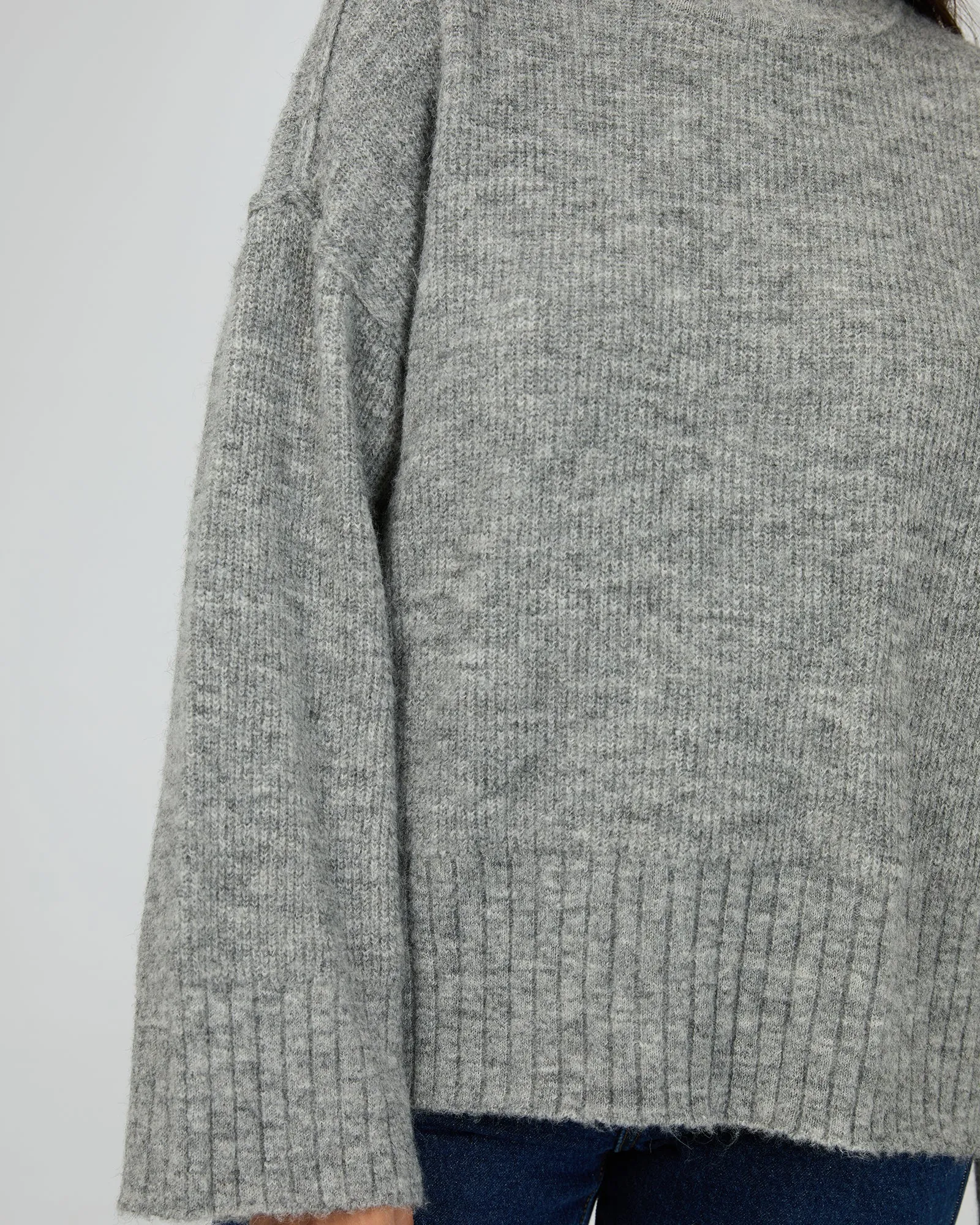 Suki Knit Jumper Grey Marle