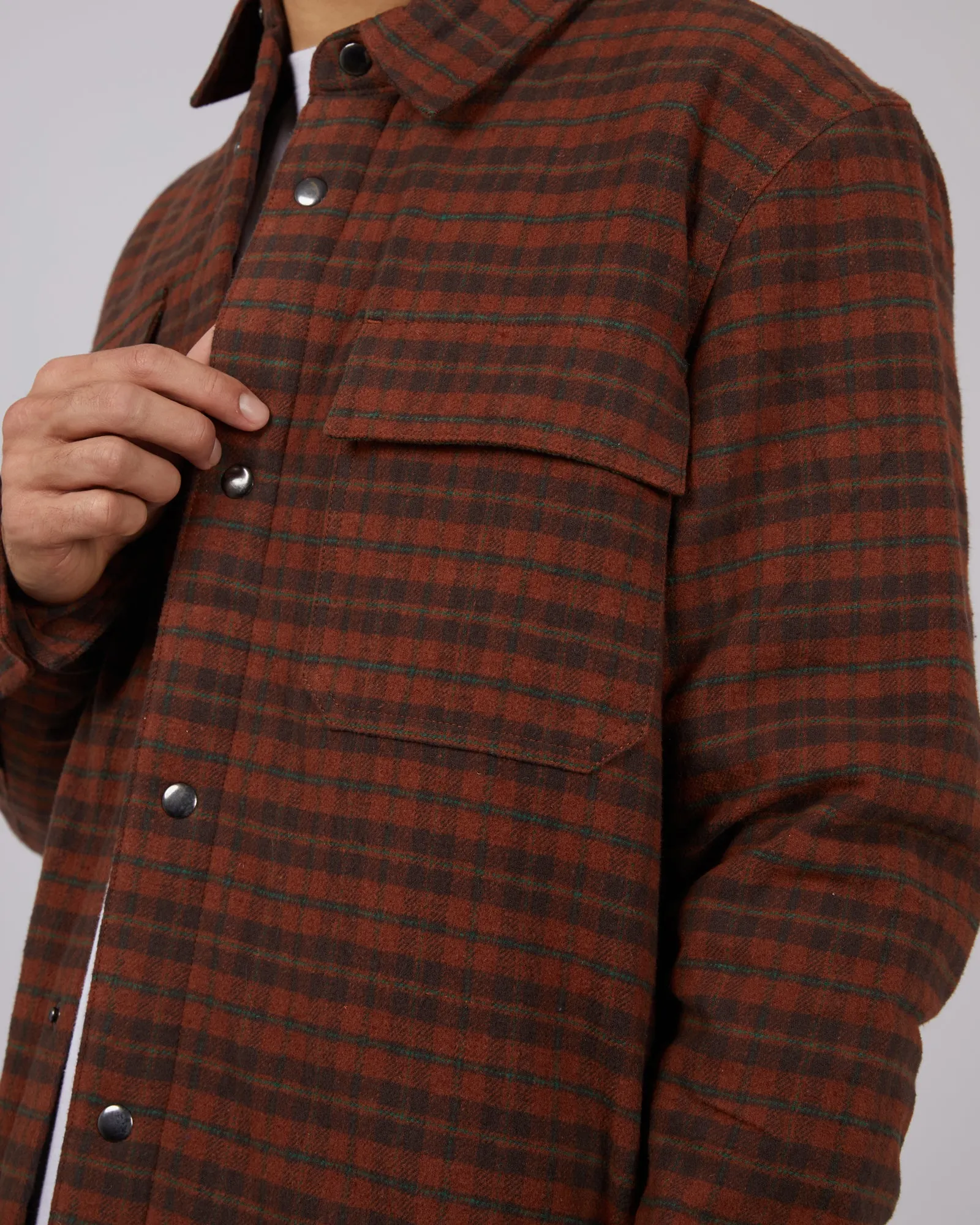 Trek Check Shacket Multicoloured