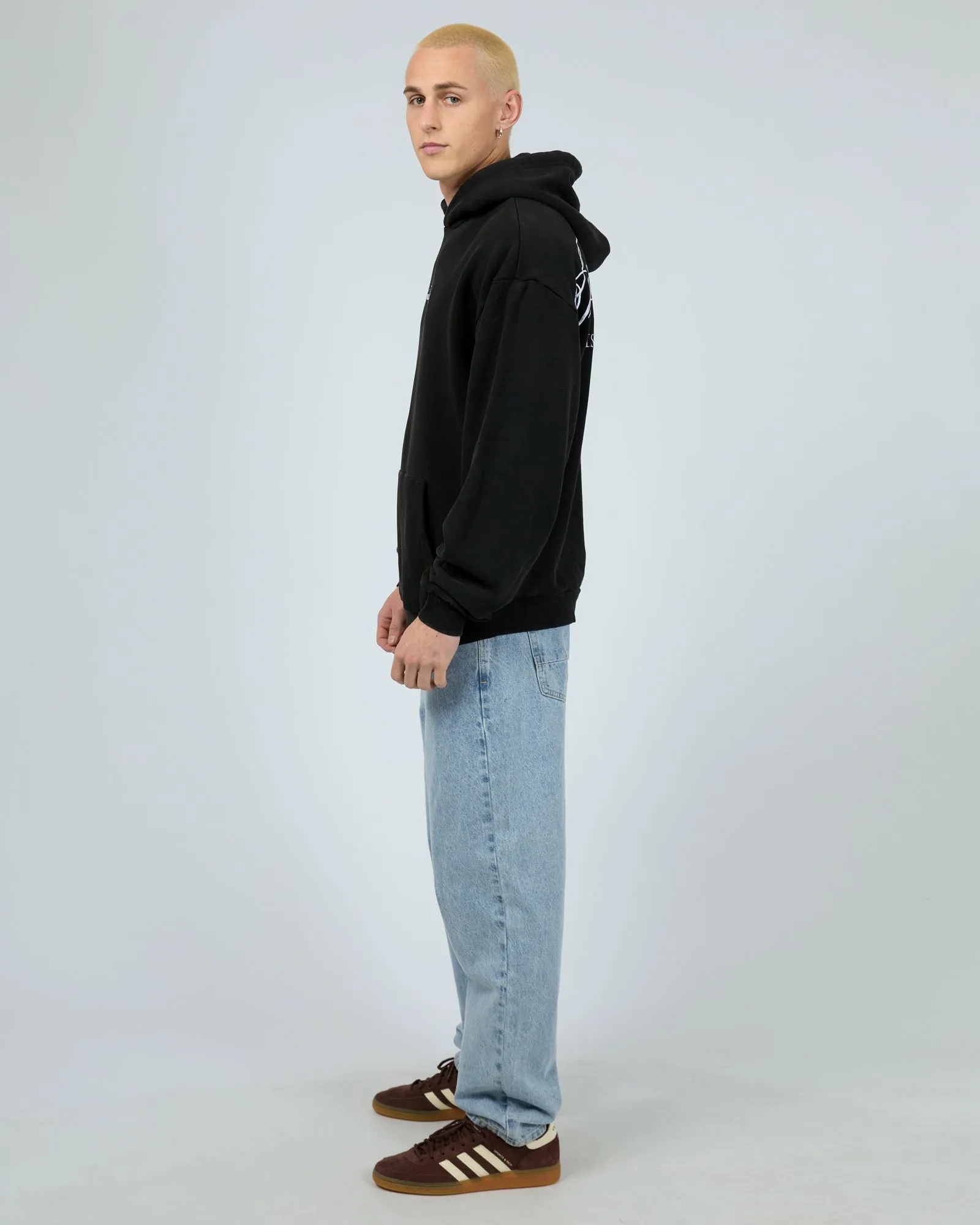Uprising Hoodie Washed Black
