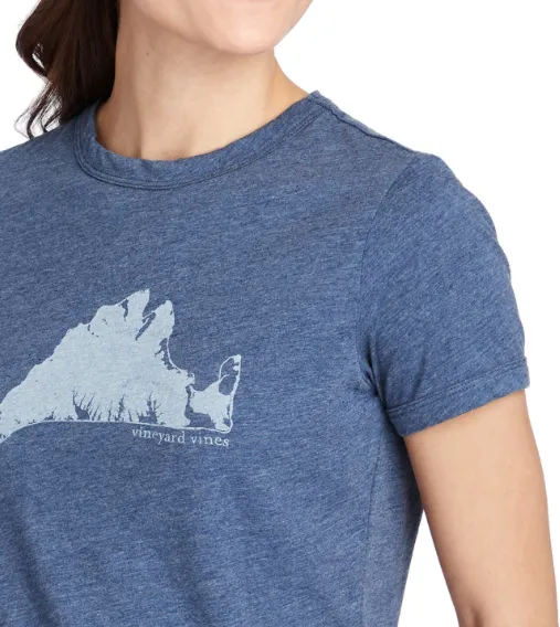 Vineyard Vines Martha's Vineyard Island Graphic Tee - Deep Bay