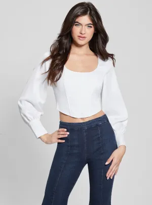 White Isabel Corset Top Guess