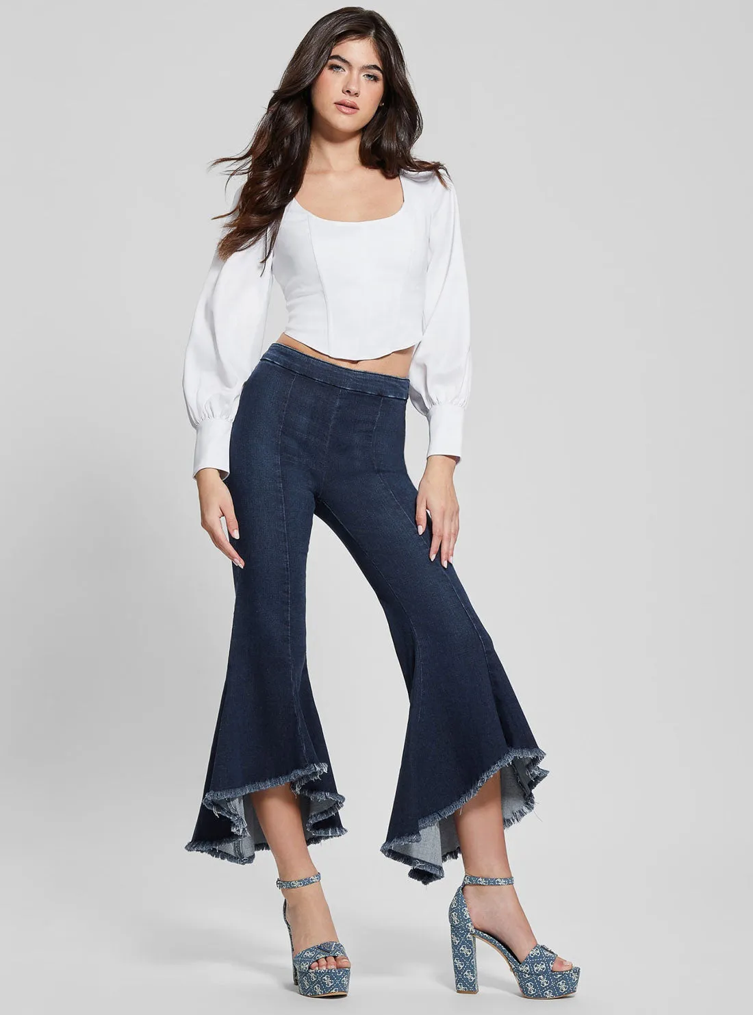 White Isabel Corset Top Guess