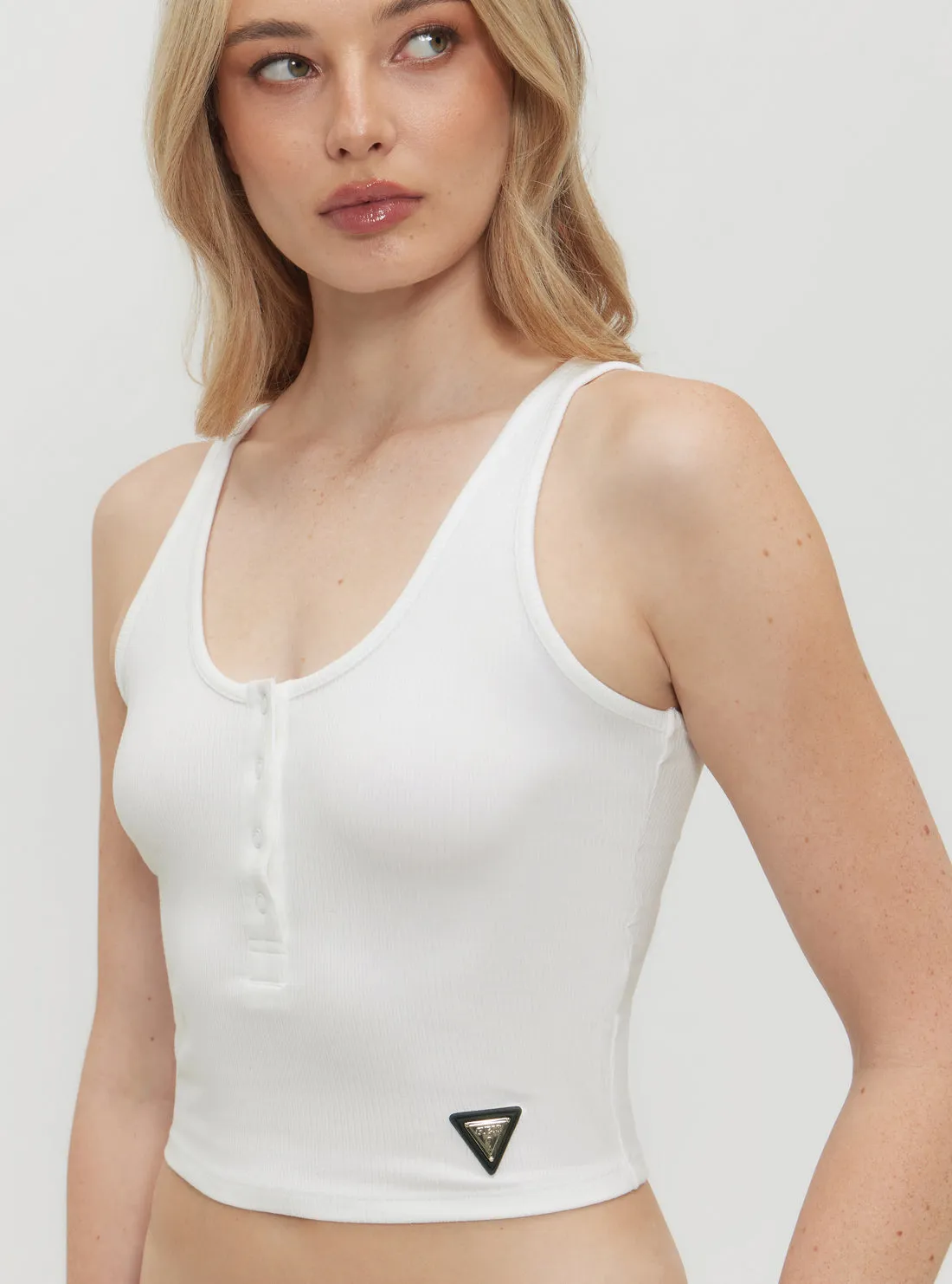 White Nyra Active Top Guess