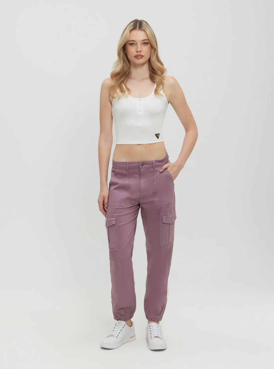 White Nyra Active Top Guess