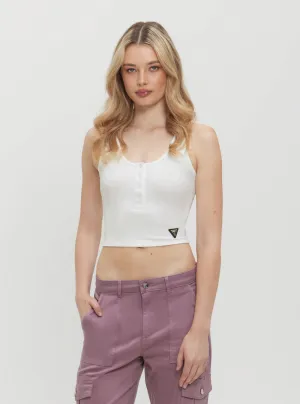 White Nyra Active Top Guess